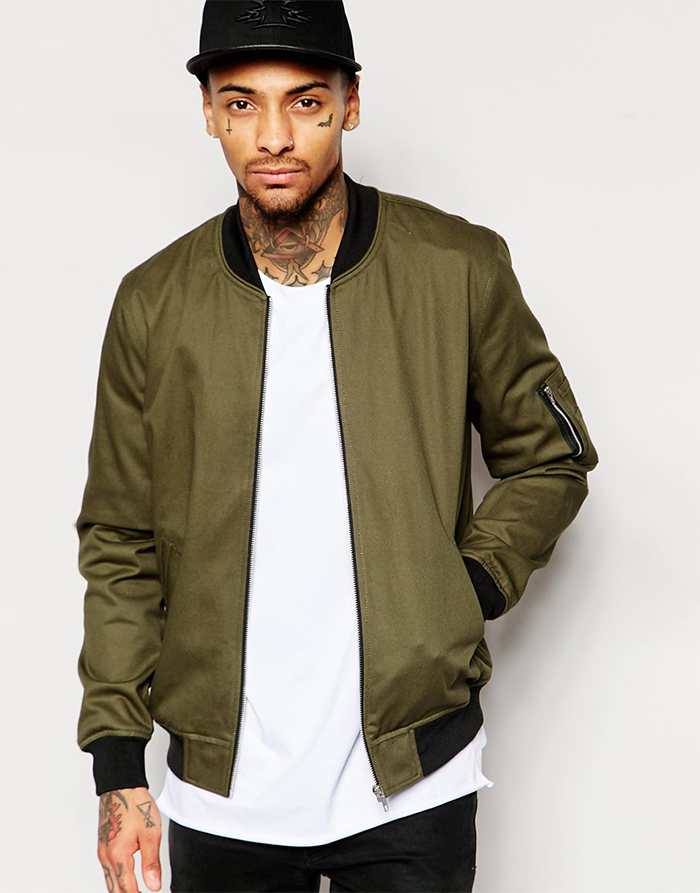 Thin store bomber jacket