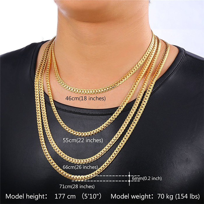 U7 Gold Plated Necklace